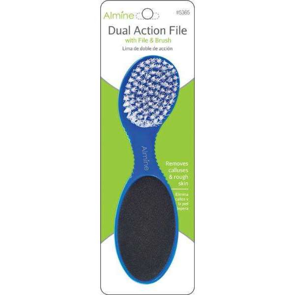 Almine Dual Action Pedicure File, 1 Count, Assorted Colors