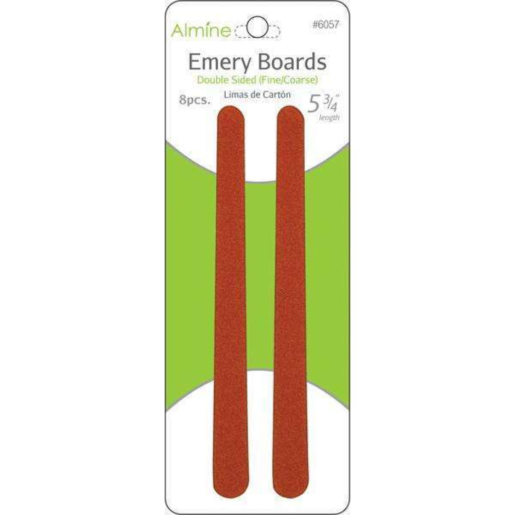 Almine Emery Boards 5 3/4 Inch, 8 Count, Red