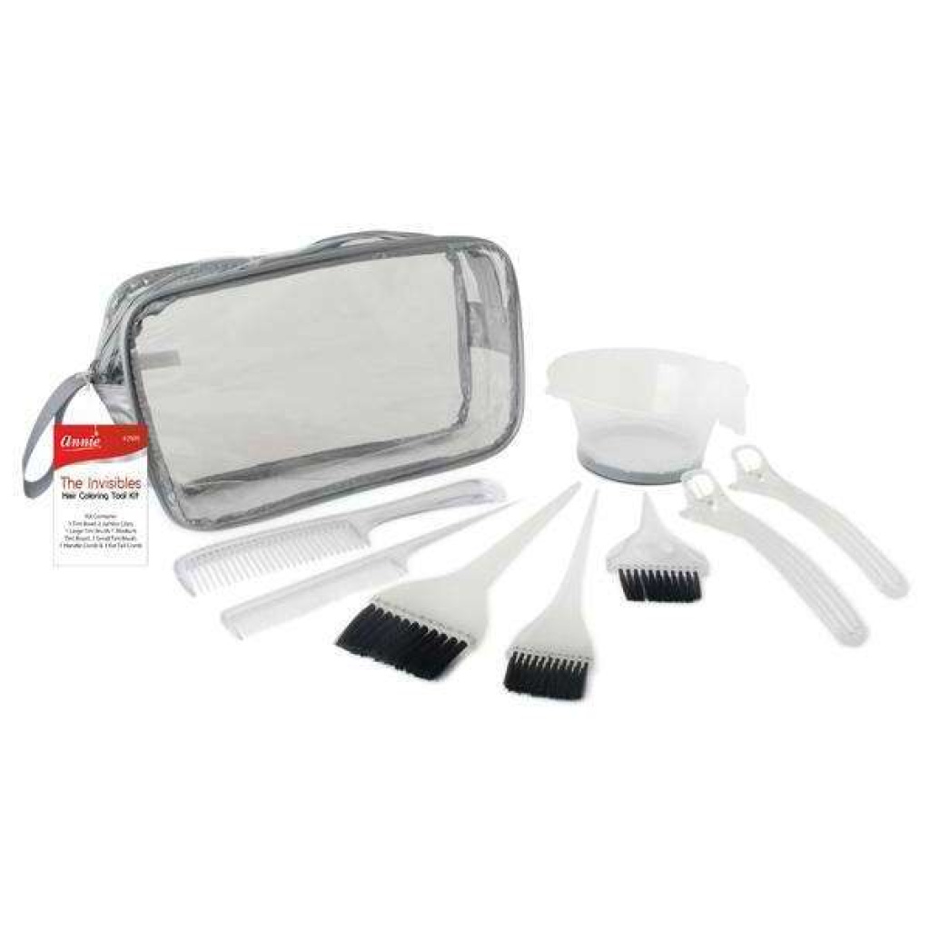 Annie Hair Coloring Kit, 8 Pieces, Clear