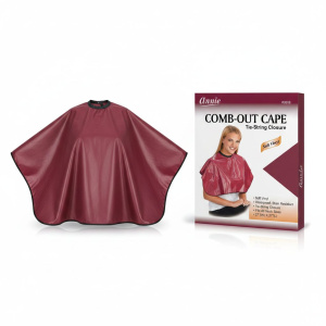 Annie Comb-Out Cape Tie String Closure, 1 Count, Burgundy