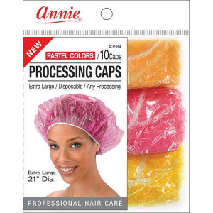 Annie Processing Cap X-Large, 10 Count, Assorted Colors 2