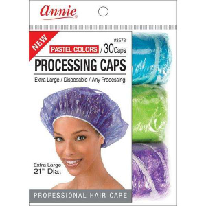 Annie Processing Cap X-Large, 30 Count, Assorted Colors