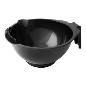 Annie Dye/Tinting Bowl with Scraper 450ml, 1 Count Hair Coloring Mixing Bowl, Black