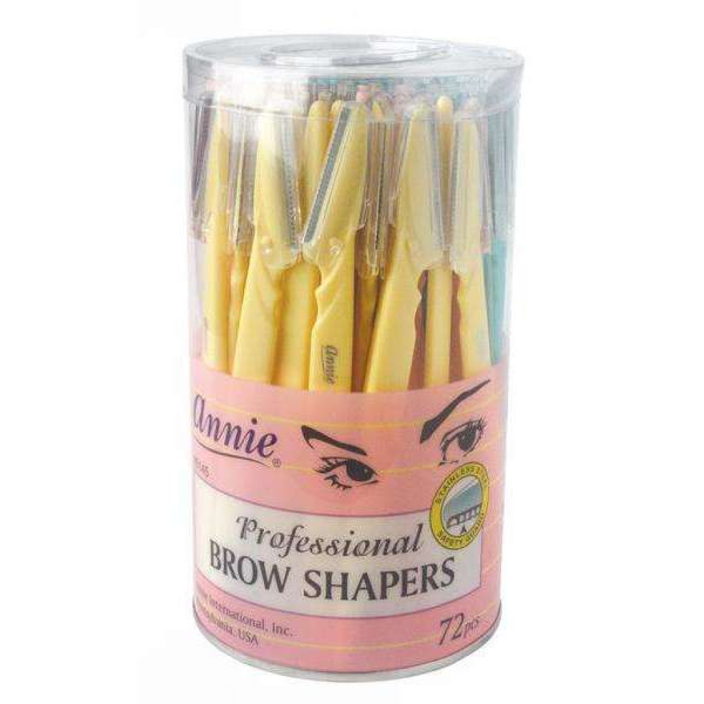 Annie Eyebrow Shaper Display 72 Coun, Assorted Color