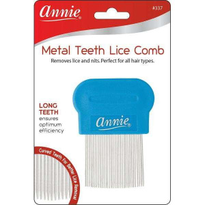 Annie Metal Teeth Lice Comb, 1 Count, Blue