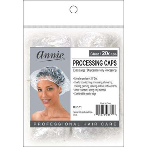 Annie Processing Caps X-Large, 20 Count, Clear