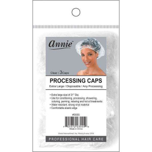 Annie Processing Caps X-Large, 3 Count, Clear