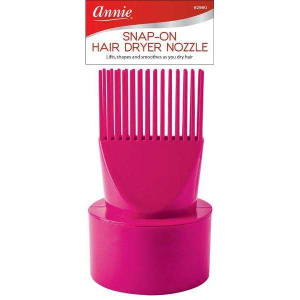 Annie Snap On Hair Dryer Pik Attachment, 1 Count, Pink