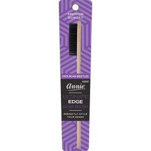 Annie Ultimate Edge Brush 100% Boar Bristle, 1 Count, Light Brown