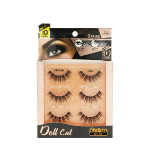 [3 Pairs] Doll Cat Lashes- Isla