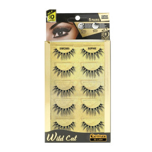 [5 Pairs] Wild Cat Lashes- Sophie