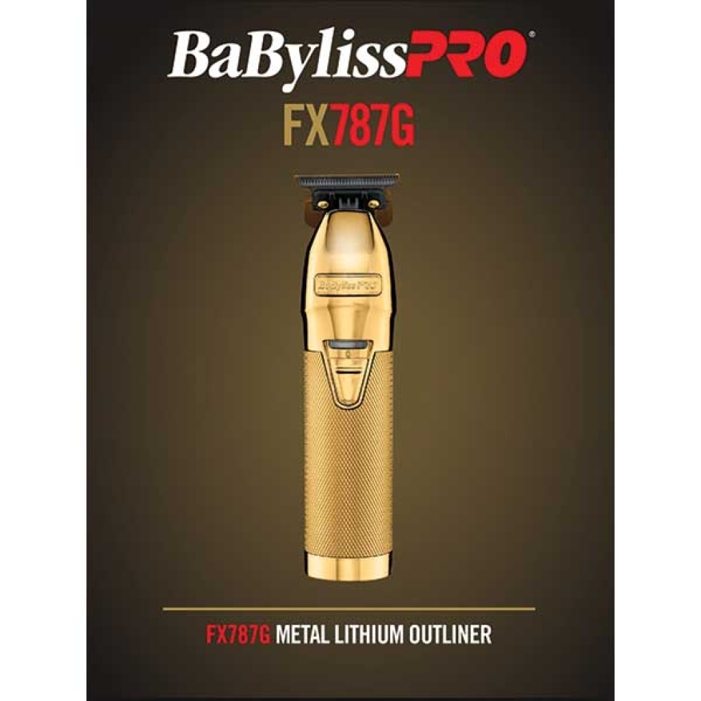 [USE: BAB47499] BABYLISS "SKELETON" TRIMMER GOLD CORDLESS LI ION [FX787G]