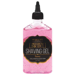 24K GOLD SHAVING GEL SASSY 8OZ ( 4PC/12PC/BOX )