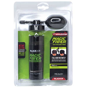 BLACK ICE FIBER W/APPLICATOR BLACK (48PC/CS)