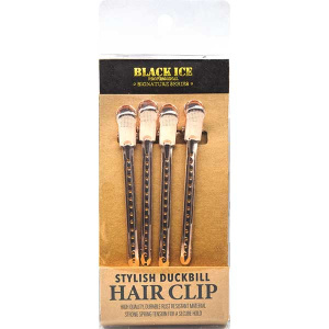 BARBER HAIR CLIP ROSE GOLD 4PC/SET (12DZ/CS)