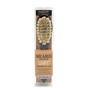 BEARD HANDLE BRUSH SOFT HORSE TAIL HAIR (120PC/CS)