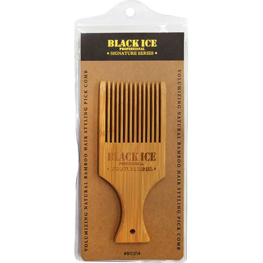 BLACK ICE BAMBOO PICK COMB (24DZ/CS)