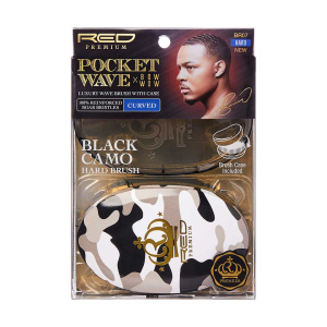 RED by KISS BOW WOW X Pocket Wave Medium Boar Brush with Case