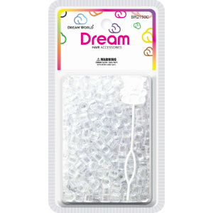DREAM BEAD 8MM 500PC CLEAR