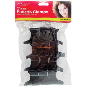 BUTTERFLY CLAMPS BLACK 2" (15/CS)