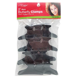 BUTTERFLY CLAMPS BLACK 3" (12/CS)