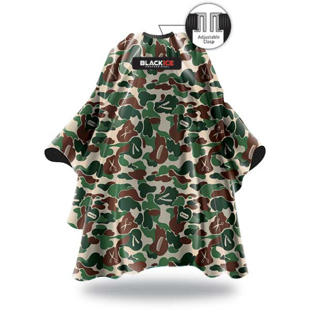 BLACK ICE CAPE W/ LOGO [CAMO][24EA/CASE]