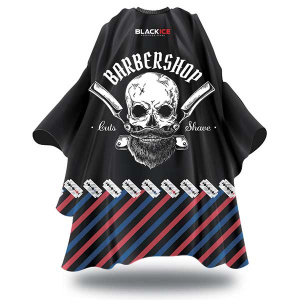 BLACK ICE CAPE W/ LOGO [SKULL BARBER][24EA/CASE]