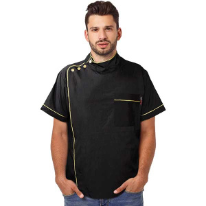 BLACK ICE BARBER JACKET BLACK - L (32PC/CS)