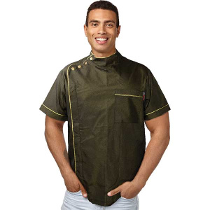 BLACK ICE BARBER JACKET GOLD - M (32PC/CS)