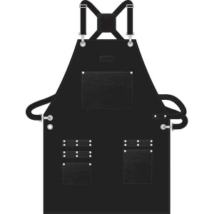 BLACK ICE BARBER APRON [CLASSIC BLACK]