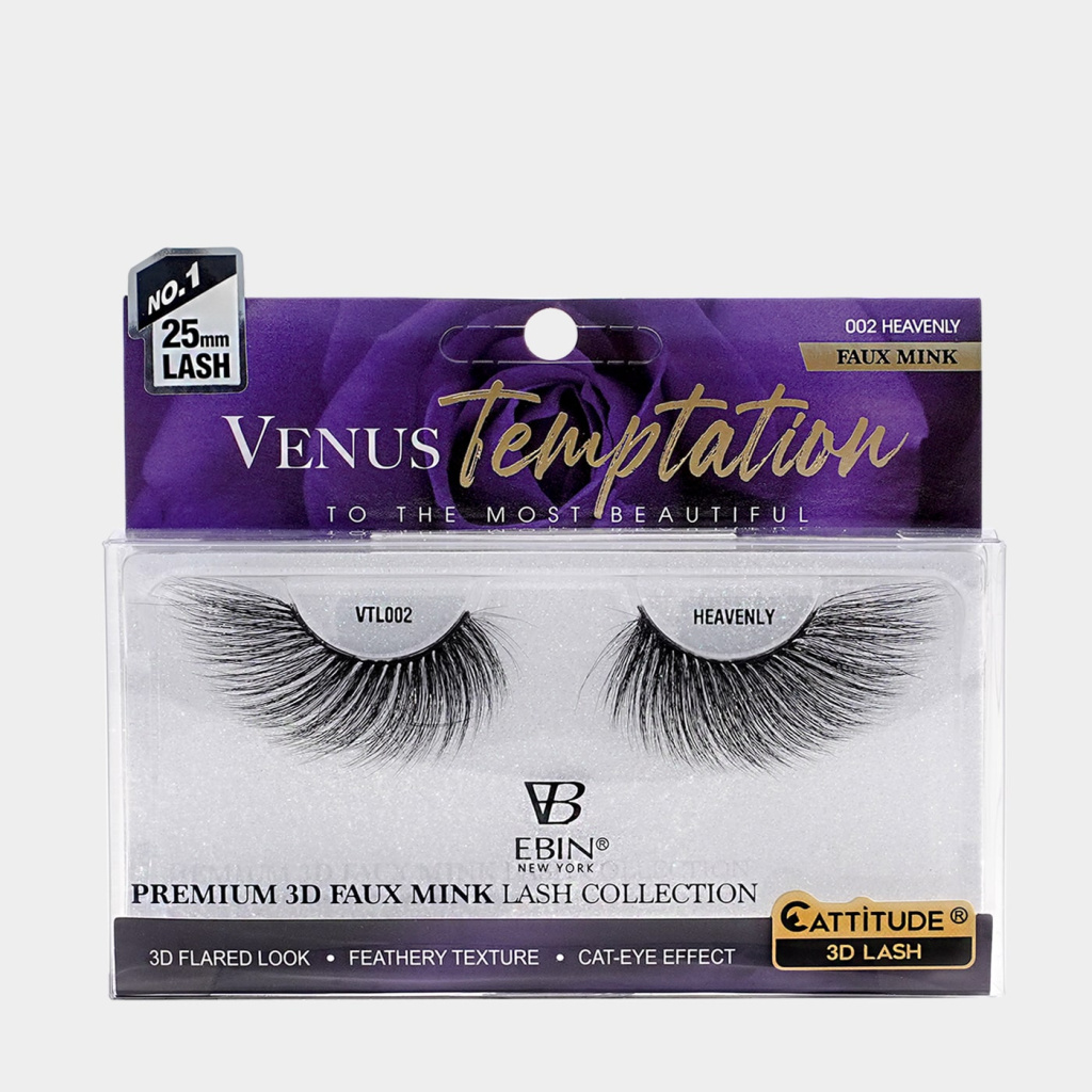 Venus Temptation 25mm Faux Mink 3D Lashes - HEAVENLY
