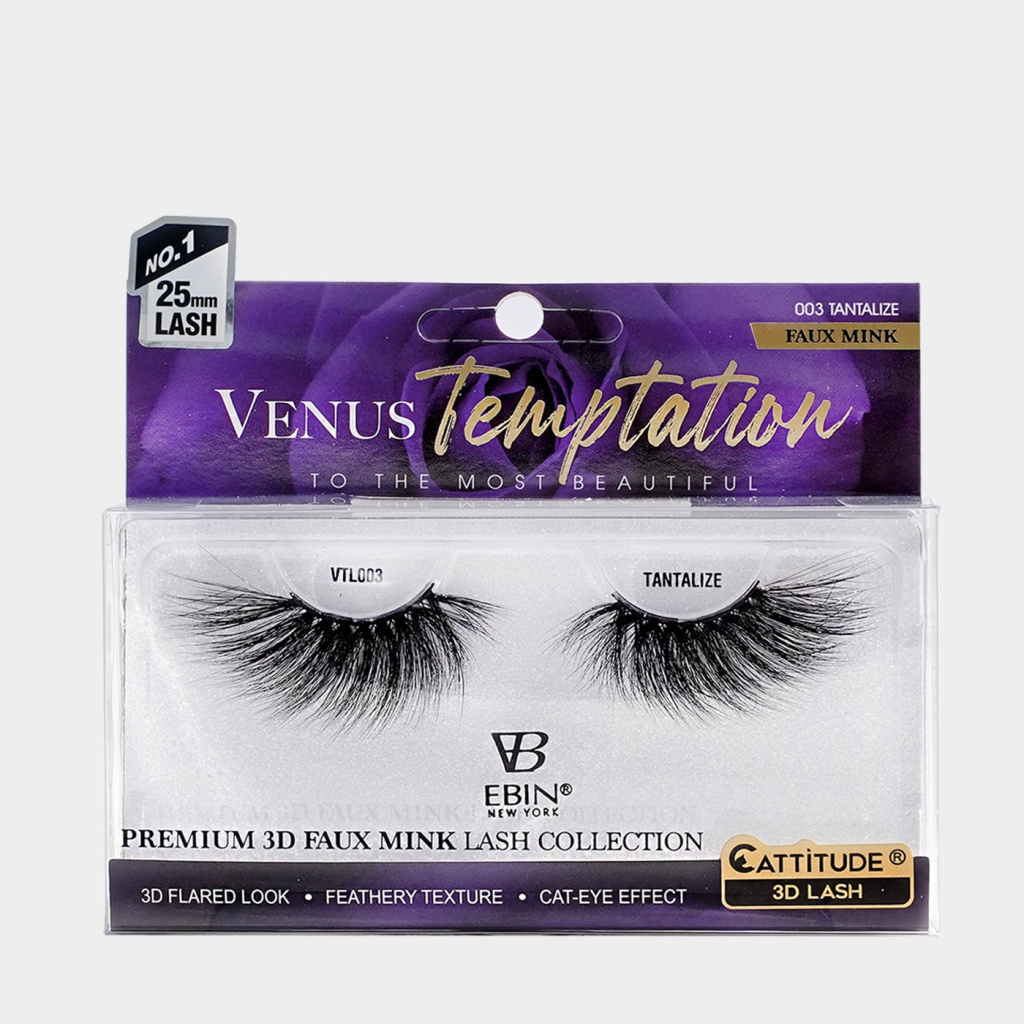 Venus Temptation 25mm Faux Mink 3D Lashes - TANTALIZE