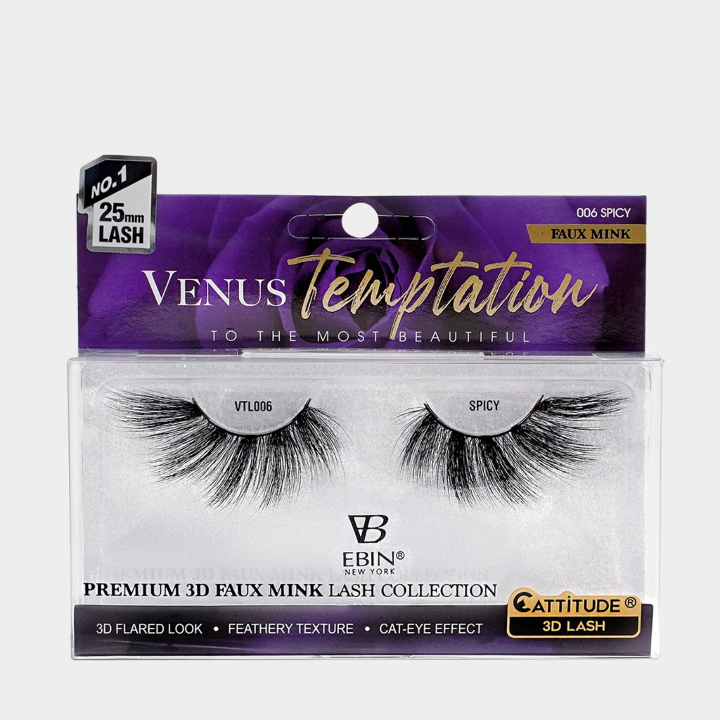 Venus Temptation 25mm Faux Mink 3D Lashes - SPICY