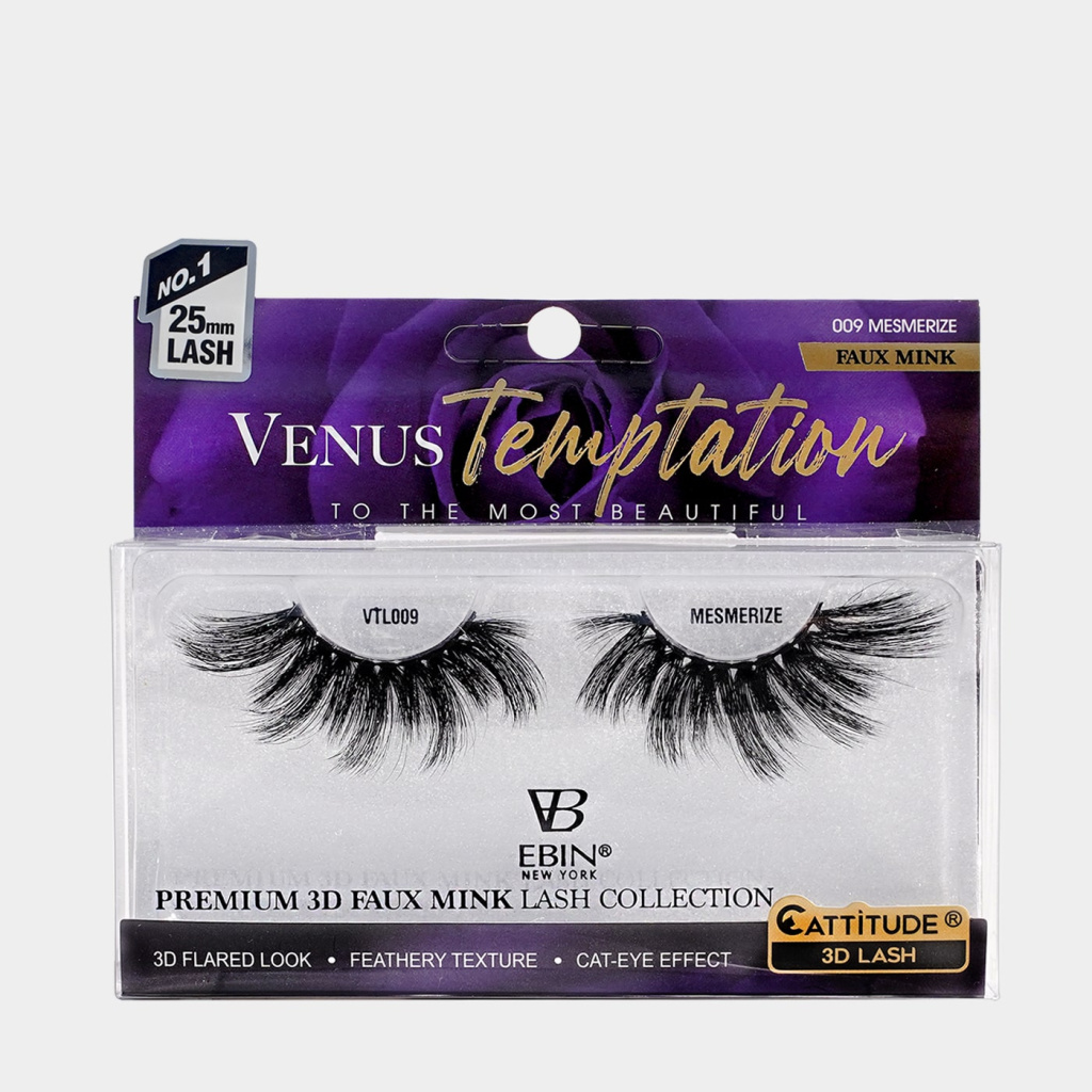 Venus Temptation 25mm Faux Mink 3D Lashes - MESMERIZE