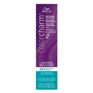 COLOR CHARM DEMI PERM [3VV] DARK VIOLET BROWN 2OZ (6/PK)(36/CS) *NEW*