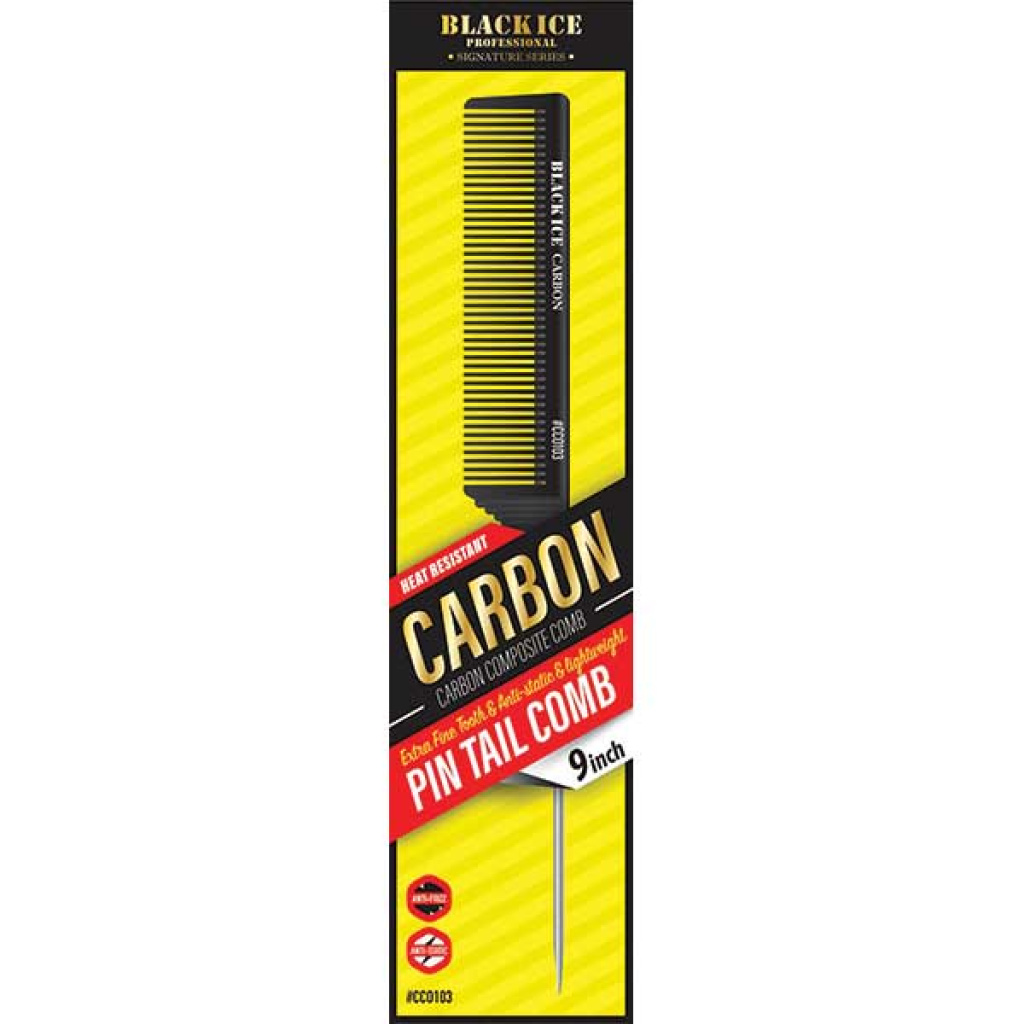 CARBON PIN TAIL COMB **9 INCH** (240PC/CS)