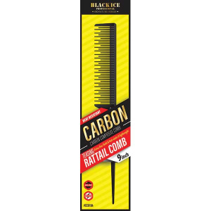 CARBON TEASING RAT TAIL COMB **9 INCH** (240PC/CS)