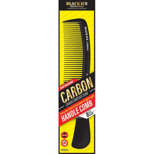CARBON SMALL HANDLE FINE TOOTH COMB **8.5 INCH** (240PC/CS)