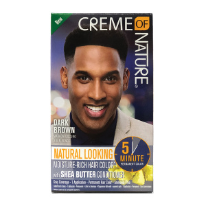 CREAM OF NATURE CLR MEN 5-MIN LIQUID COLOR DARK BROWN (12/CS)