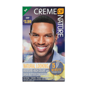 CREAM OF NATURE CLR MEN 5-MIN LIQUID COLOR NATURAL BLACK (12/CS)