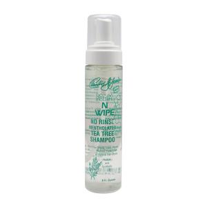 CLAUDIO ST JAMES FOAM N WIPE NO RINSE TEA TREE SHAMPOO MENTHOLATED 8OZ