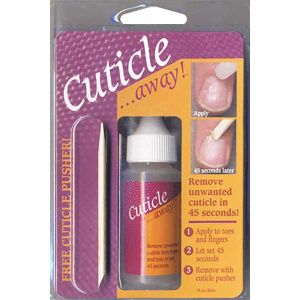 CUTICLE AWAY [50120] SINGLE PACK WITH PUSHER (12PC/CS)