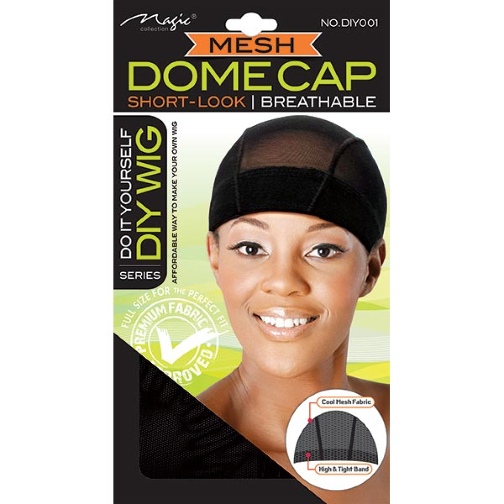 DIY WIG : MESH DOME CAP (BLACK) (24DZ/CS)