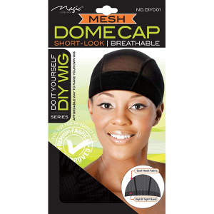 DIY WIG : MESH DOME CAP (BLACK) (24DZ/CS)