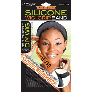 DIY WIG GRIP BAND W/SILICONE (BLACK) (24/CS)