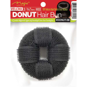 HAIR BURN (DONUT 8CM) BLACK(24DZ/CS)(HA58)