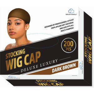 DREAM W-WIG CAP 200/BX [BULK] BROWN