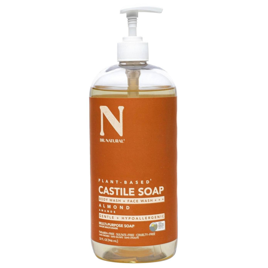 DR. NATURAL CASTILE LIQ SOAP ALMOND 32 OZ