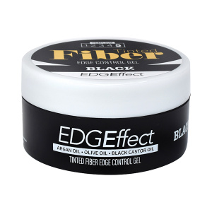EDGEFFECT TINTED FIBER EDGE GEL BLACK (3.38OZ) (6/DS)(96PC/CS)