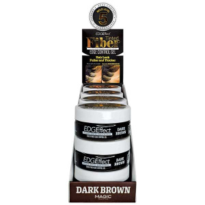 EDGEFFECT FIBER TINTED EDGE GEL DARK BROWN (1OZ) (12/48/288/CS)